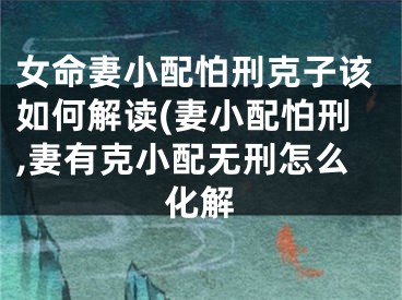 女命妻小配怕刑克子该如何解读(妻小配怕刑,妻有克小配无刑怎么化解
