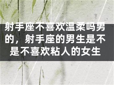 射手座不喜欢温柔吗男的，射手座的男生是不是不喜欢粘人的女生