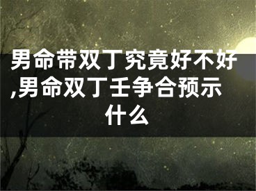 男命带双丁究竟好不好,男命双丁壬争合预示什么