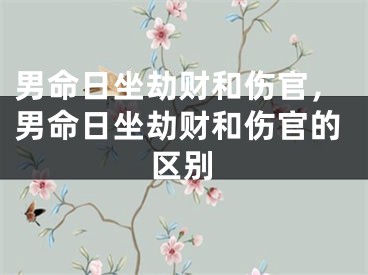男命日坐劫财和伤官，男命日坐劫财和伤官的区别