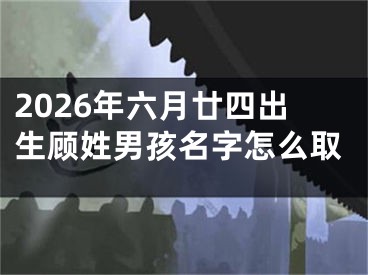 2026年六月廿四出生顾姓男孩名字怎么取