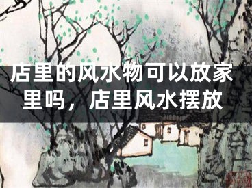 店里的风水物可以放家里吗，店里风水摆放