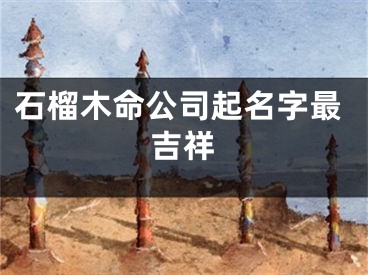 石榴木命公司起名字最吉祥
