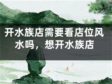 开水族店需要看店位风水吗，想开水族店