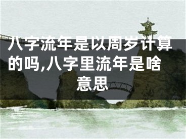 八字流年是以周岁计算的吗,八字里流年是啥意思