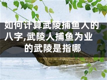 如何计算武陵捕鱼人的八字,武陵人捕鱼为业的武陵是指哪