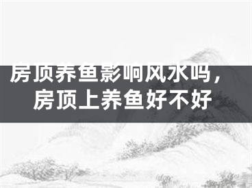 房顶养鱼影响风水吗，房顶上养鱼好不好