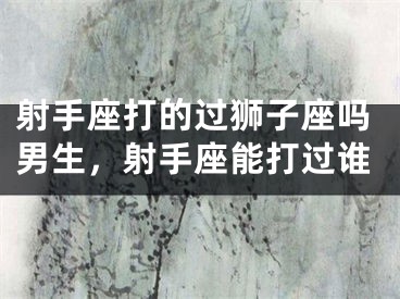 射手座打的过狮子座吗男生，射手座能打过谁