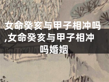 女命癸亥与甲子相冲吗,女命癸亥与甲子相冲吗婚姻