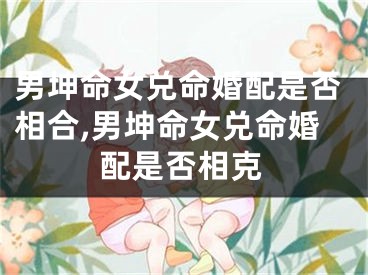 男坤命女兑命婚配是否相合,男坤命女兑命婚配是否相克