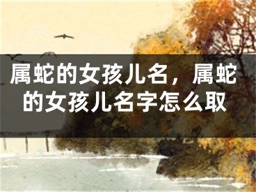属蛇的女孩儿名，属蛇的女孩儿名字怎么取