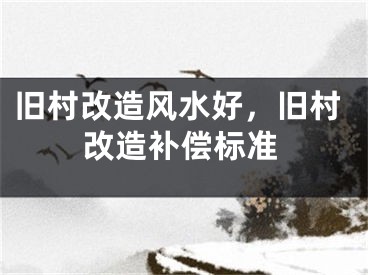 旧村改造风水好，旧村改造补偿标准