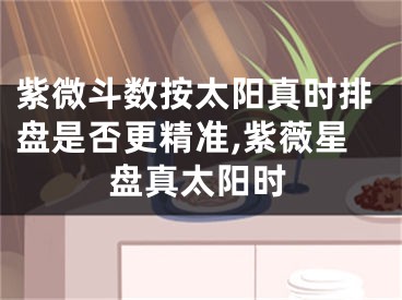 紫微斗数按太阳真时排盘是否更精准,紫薇星盘真太阳时
