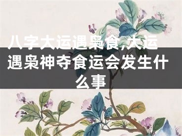 八字大运遇枭食,大运遇枭神夺食运会发生什么事