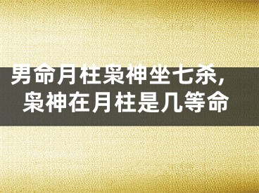 男命月柱枭神坐七杀,枭神在月柱是几等命