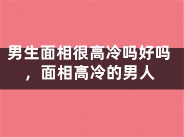 男生面相很高冷吗好吗，面相高冷的男人