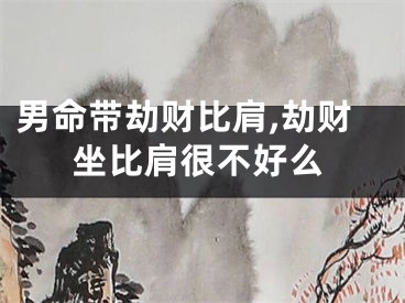 男命带劫财比肩,劫财坐比肩很不好么
