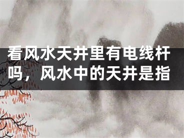 看风水天井里有电线杆吗，风水中的天井是指