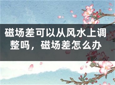 磁场差可以从风水上调整吗，磁场差怎么办