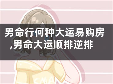 男命行何种大运易购房,男命大运顺排逆排