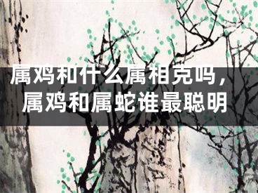 属鸡和什么属相克吗，属鸡和属蛇谁最聪明