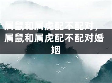 属鼠和属虎配不配对，属鼠和属虎配不配对婚姻