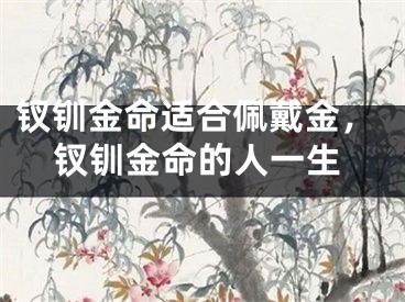 钗钏金命适合佩戴金，钗钏金命的人一生