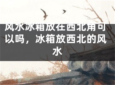 风水冰箱放在西北角可以吗，冰箱放西北的风水