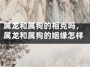属龙和属狗的相克吗，属龙和属狗的姻缘怎样