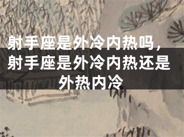 射手座是外冷内热吗,射手座是外冷内热还是外热内冷
